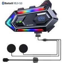Belirtilmemiş Universal Motosiklet Kask Intercom Bluetooth Rgb Işıklı GG-2004
