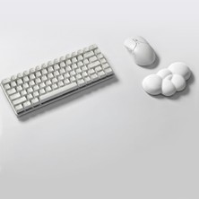 OEM Klasse Cloud Mouse Bilek Desteği, Bulut Ergopad, Kaymaz Tabanlı, Nefes Alan Kumaş, Ağrı Önleyici (Fare Desteği, Beyaz)