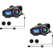 OEM 2 Adet Q58 Max 500M Telsiz Mesafeli Motosiklet Kaskı Interkom Çift Sürücü Iletişimi Mp3 Fm Radyo