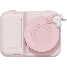 OEM Zoo Family Unicorn P2 Dijital Kamera ve Fotoğraf Makinesi, Pembe, Çocuklar Için Dual Kamera