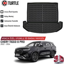 Turtle Chery Tiggo 8 Pro 2022-2024 Uyumlu 3D Havuzlu Bagaj Havuzu