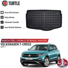 Turtle Volkswagen T-Cross (C11) 2019-2026 Uyumlu 3D Havuzlu Bagaj Havuzu