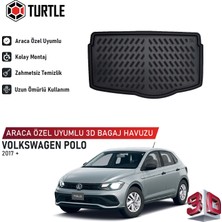 Turtle Volkswagen Polo (Mk6) 2017-2026 Uyumlu 3D Havuzlu Bagaj Havuzu