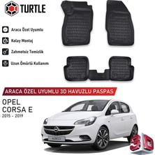 Turtle Opel Corsa E 2014-2019 Uyumlu 3D Havuzlu Oto Paspas