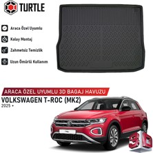 Turtle Volkswagen T-Roc (Mk2) 2025-2026 Uyumlu 3D Havuzlu Bagaj Havuzu