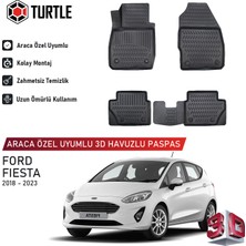 Turtle Ford Fiesta Active 2018-2026 Uyumlu 3D Havuzlu Oto Paspas