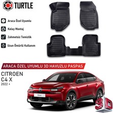 Turtle Citroen C4X 2020-2026 Uyumlu 3D Havuzlu Oto Paspas
