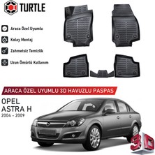Turtle Opel Astra H (A04) 2004-2010 Uyumlu 3D Havuzlu Oto Paspas