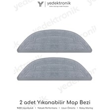 Yedektronik Roborock S8 Maxv Ultra Uyumlu 2'li Mop Bezi Seti | Yüksek Kalite