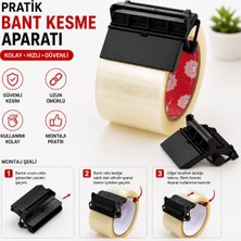 BURADABULDUN 45 mm Koli Bandı Kesici Aparat - Paslanmaz Bıçaklı Pratik ve Kolay Kullanım Bant Kesme Aparatı
