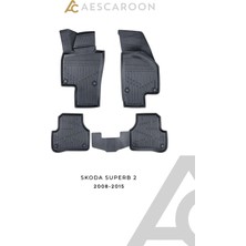Aescaroon Skoda Superb 2 2008-2015 Arası 3D Havuzlu Paspas