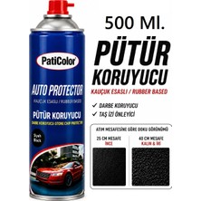 Paticolor 500 Ml. Siyah Sprey Pütür Oto Araç Alt Kaplama Darbe Koruyucu PTR-500ML