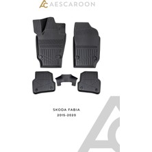 Aescaroon Skoda Fabia 2015-2020 Arası 3D Havuzlu Paspas
