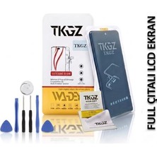 Tkgz - Xiaomi Redmi 13X Uyumlu LCD Ekran Dokunmatik Wandey Servis LCD Full Çıtalı + Tamir Kiti