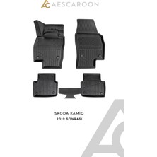 Aescaroon Skoda Kamiq 2019 Sonrası 3D Havuzlu Paspas