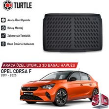 Turtle Opel Corsa F 2019-2025 Uyumlu 3D Havuzlu Bagaj Havuzu