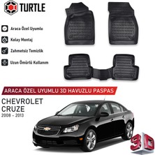 Turtle Chevrolet Cruze 2008-2016 Uyumlu 3D Havuzlu Oto Paspas