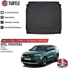 Turtle Opel Frontera Hybrid 2025-2026 Uyumlu 3D Havuzlu Bagaj Havuzu