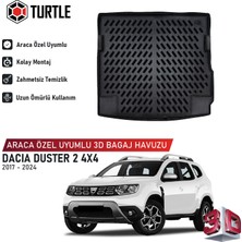 Turtle Dacia Duster (Ii) 4x4 2017-2024 Uyumlu 3D Havuzlu Bagaj Havuzu