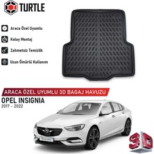 Turtle Opel Insignia (Z18) 2017-2022 Uyumlu 3D Havuzlu Bagaj Havuzu