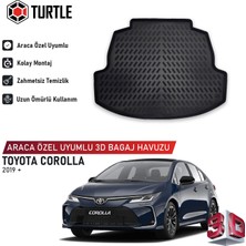 Turtle Toyota Corolla 2019-2026 Uyumlu 3D Havuzlu Bagaj Havuzu