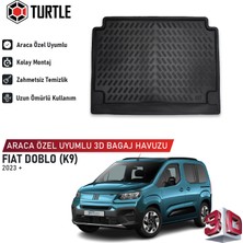 Turtle Fiat Doblo(K9) 2023-2026 Uyumlu 3D Havuzlu Bagaj Havuzu