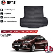 Turtle Fiat Linea 2007-2018 Uyumlu 3D Havuzlu Bagaj Havuzu