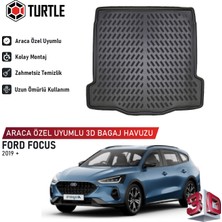 Turtle Ford Focus Estate (C519) Stationwagon 2019-2026 Uyumlu 3D Havuzlu Bagaj Havuzu