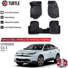 Turtle Citroen C4 (C41) 2020-2026 Uyumlu 3D Havuzlu Oto Paspas