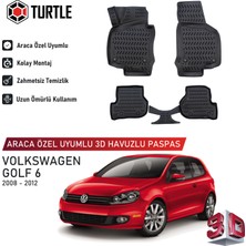Turtle Volkswagen Golf (Mk6) Stationwagon 2009-2012 Uyumlu 3D Havuzlu Oto Paspas
