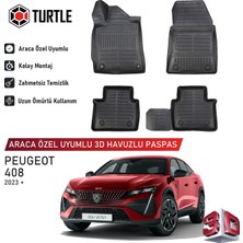 Turtle Peugeot 408 2022-2026 Uyumlu 3D Havuzlu Oto Paspas
