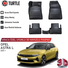 Turtle Opel Astra L  2021-2026 Uyumlu 3D Havuzlu Oto Paspas