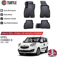 Turtle Opel Combo D 2012-2018 Uyumlu 3D Havuzlu Oto Paspas
