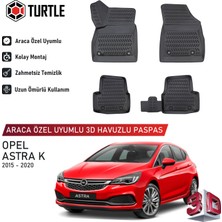 Turtle Opel Astra K 2015-2021 Uyumlu 3D Havuzlu Oto Paspas