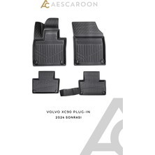 Aescaroon Volvo XC90 Plug-In 2024 Sonrası 3D Havuzlu Paspas