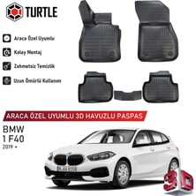 Turtle Bmw 1-Series (F40) 2020-2024 Uyumlu 3D Havuzlu Oto Paspas