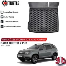 Turtle Dacia Duster (Hm Facelift) 2021-2024 Uyumlu 3D Havuzlu Bagaj Havuzu
