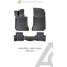 Aescaroon Mercedes-Benz C Serisi W204 2007-2014 Arası 3D Havuzlu Paspas