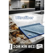 Ellesill Ithal Ultrafiber Zor Kir Bezi ve Ovma Bezi Mavi Renk Bez 40X40 cm - 300 Gsm