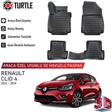 Turtle Renault Clio (Iv) 2012-2018 Uyumlu 3D Havuzlu Oto Paspas