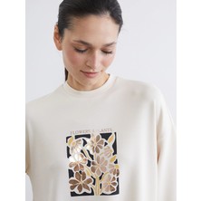 Lc Waikiki Yeni Sezon Bisiklet Yaka Oversize Kadın Sweatshirt Tunik