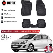 Turtle Opel Corsa D 2006-2014 Uyumlu 3D Havuzlu Oto Paspas