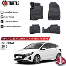 Turtle Hyundai I20 (Bc3) 2020-2026 Uyumlu 3D Havuzlu Oto Paspas