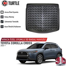 Turtle Toyota Corolla Cross 2021-2026 Uyumlu 3D Havuzlu Bagaj Havuzu