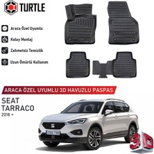 Turtle Seat Tarraco 2019-2026 Uyumlu 3D Havuzlu Oto Paspas
