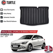 Turtle Hyundai I20 (Gb) 2014-2019 Uyumlu 3D Havuzlu Bagaj Havuzu