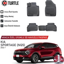 Turtle Kia Sportage (Nq5) 2022-2026 Uyumlu 3D Havuzlu Oto Paspas