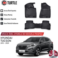 Turtle Hyundai Tucson (Tl) 2016-2021 Uyumlu 3D Havuzlu Oto Paspas
