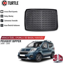 Turtle Peugeot Bipper 2008-2018 Uyumlu 3D Havuzlu Bagaj Havuzu