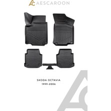 Aescaroon Skoda Octavia 1999-2006 Arası 3D Havuzlu Paspas